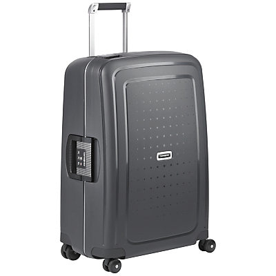 Samsonite S'cure Delux 4-Wheel 55cm Cabin Suitcase, Graphite Graphite Samsonite S'cure Delux 4-Wheel 55cm Cabin Suitcase, Graphite Graphite